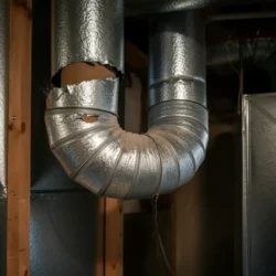 AC by J ductwork cracked